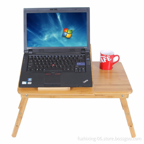 Foldable Bamboo Laptop Cooling Pad and Stand